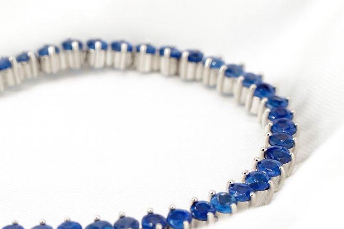 Zonder Minimumprijs - Armband Verguld Saffier - 18K goud, Handtassen en Accessoires, Armbanden