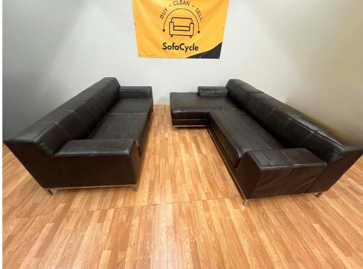 IKEA Kramfors lederen zetels – echt topleder, Huis en Inrichting, Zetels | Zetels en Chaises Longues, Nieuw, Ophalen of Verzenden