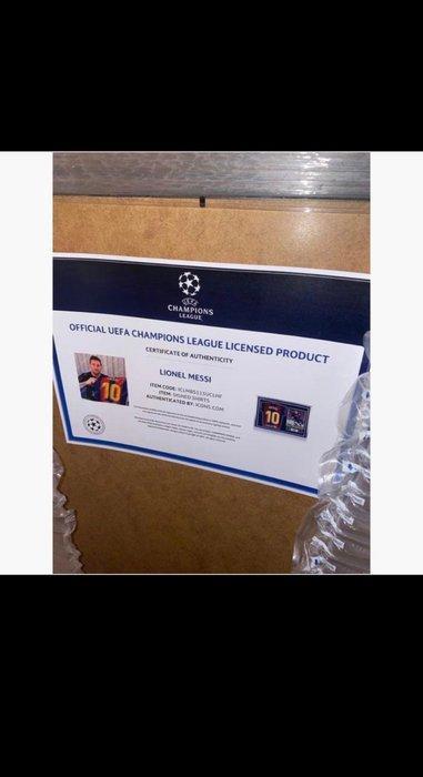 FC Barcelone - Ligue de Champions - Lionel Messi - Maillot, Verzamelen, Overige Verzamelen
