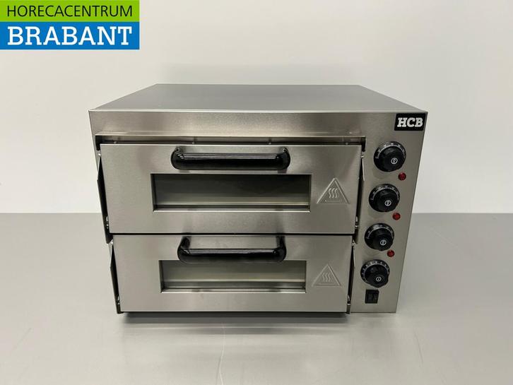 RVS Dubbele Pizzaoven oven 2 x 40 cm steen 230V Horeca, Zakelijke goederen, Horeca | Keukenapparatuur, Ophalen of Verzenden