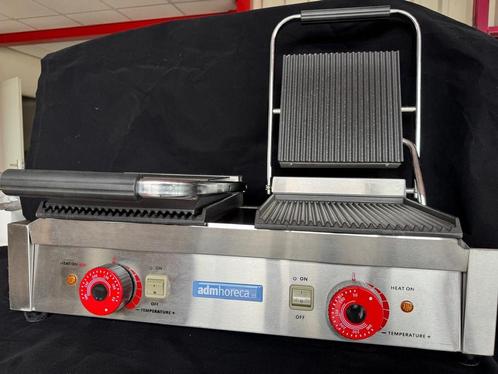 Professionele Dubbele Contactgrill – 50°C tot 300°| RVSC, Zakelijke goederen, Horeca | Keukenapparatuur, Nieuw in verpakking