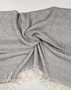 Exclusieve grote Art Deco plaid in gemengd katoen, licht- en