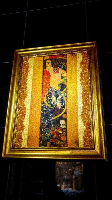 Ambre baltique - tableau de Gustav Klimt - Ambre - Picture -, Collections, Minéraux & Fossiles