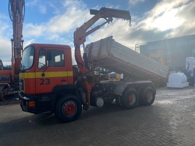 Veiling: Kipper Vrachtwagen MAN  26.332 6x4 Diesel 1990 met, Autos, Camions, Enlèvement