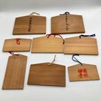 Japanese - Beeldje - Set of 8 / Japanese Vintage Wooden, Antiek en Kunst