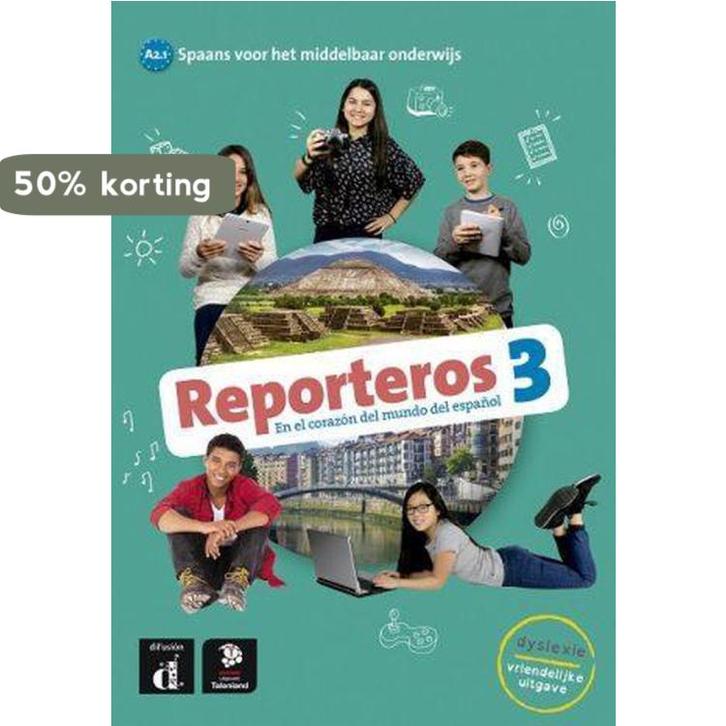 Reporteros 3 - Tekstboek - Talenland versie / A2.1 /, Boeken, Schoolboeken, Gelezen, Verzenden