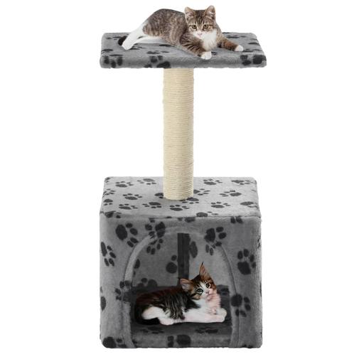 vidaXL Kattenkrabpaal met sisal krabpaal 55 cm pootafdrukken, Dieren en Toebehoren, Katten-accessoires, Nieuw, Verzenden