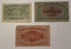 Litouwen. - 3 Banknotes - Various Dates - Pick 2a, Pick 7a