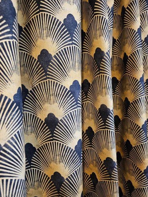 Exclusief goudkleurig Art Deco-weefsel - 300x280cm -, Antiek en Kunst, Antiek | Tapijten, Tafelkleden en Textiel