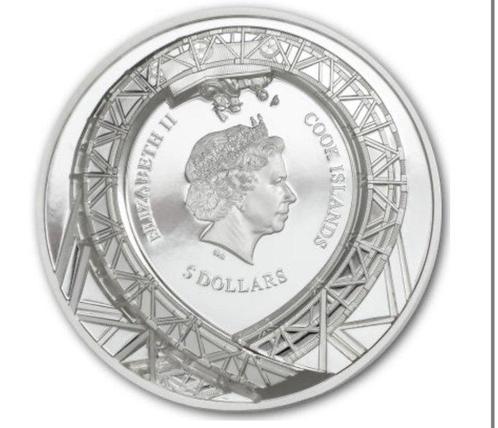 Îles Cook. 5 Dollars 2021 Loop the Loop - 1 oz (.999) mit, Postzegels en Munten, Munten | Europa | Niet-Euromunten
