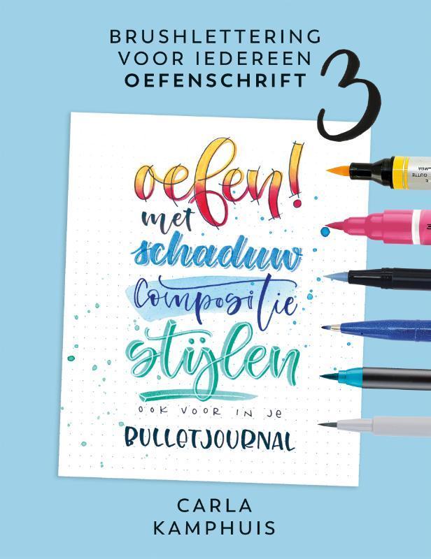3 / Brushlettering voor iedereen Oefenschrift 3 /, Boeken, Hobby en Vrije tijd, Gelezen, Verzenden