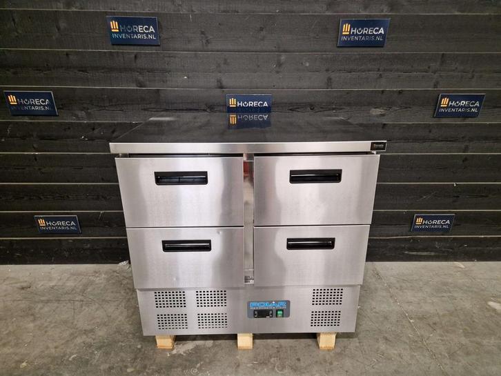 Koelwerkbank | Polar | 4-lades | RVS | 230V, Zakelijke goederen, Horeca | Keukenapparatuur, Gebruikt, Koelen en Vriezen