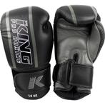 King Pro Boxing (Kick)BoksHandschoenen Zwart Grijs KPB/BG, Sport en Fitness, Verzenden, Nieuw, Bokshandschoenen