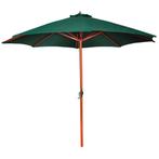 vidaXL Parasol 258 cm groen, Verzenden