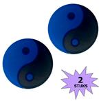 Fako Bijoux® - Tennisdemper - Yin Yang - Zwart/Blauw - 2, Nieuw, Verzenden