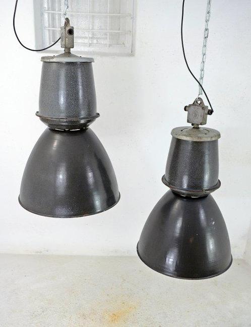 Elektrosvit - Lampe à suspendre (2) - Émail, Antiek en Kunst, Antiek | Wandborden en Tegels