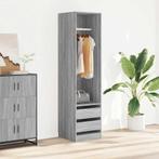 vidaXL Kledingkast met lades 50x50x200 cm bewerkt hout grijs, Huis en Inrichting, Kasten | Kleerkasten, Verzenden, Nieuw