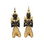 Sculpture, Vintage Teppanom - Temple guardians - 38 cm -, Antiquités & Art