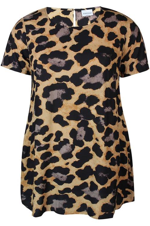 ZHENZI tuniek Gigi animalL=50-52Maat 46/48 (XL) of groter, Kleding | Dames, Blouses en Tunieken, Overige kleuren, Nieuw, Maat 46/48 (XL) of groter