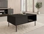 Meubella Salontafel zwart 100x55x45cm | Rechthoekig, Huis en Inrichting, Tafels | Salontafels, Verzenden, Nieuw, 50 tot 100 cm
