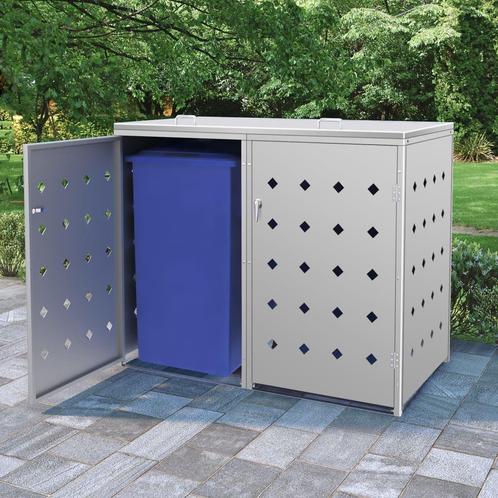 vidaXL Containerberging dubbel 240 L roestvrij staal, Doe-het-zelf en Bouw, Containers, Verzenden