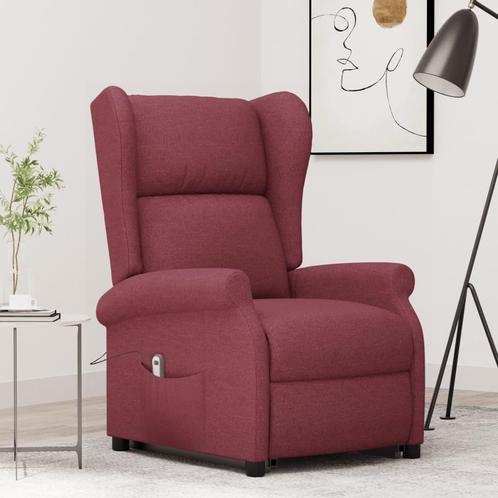 vidaXL Sta-op-stoel stof wijnrood, Huis en Inrichting, Fauteuils, Nieuw, Verzenden