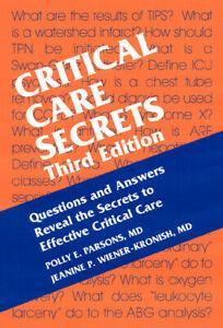 The secrets series: Critical care secrets by Polly E Parsons, Boeken, Overige Boeken, Gelezen, Verzenden
