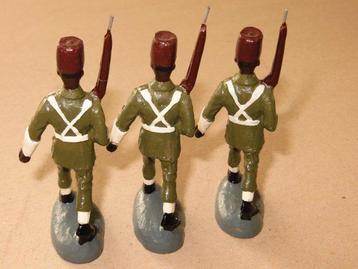 Durso - Figuur - 3x soldats africains défilant rare très bon beschikbaar voor biedingen