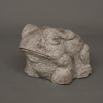 Ornement de jardin grenouille en granit - Granit - Japon -