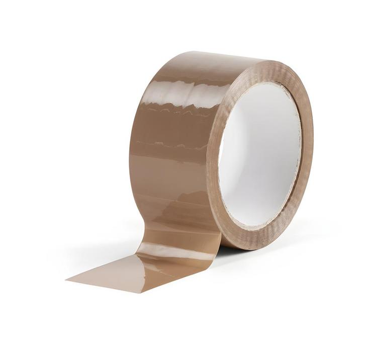 Budget verpakkingstape (breedte 48 mm, lengte 50 meter, bru, Doe-het-zelf en Bouw, Gereedschap | Overige machines, Nieuw, Verzenden
