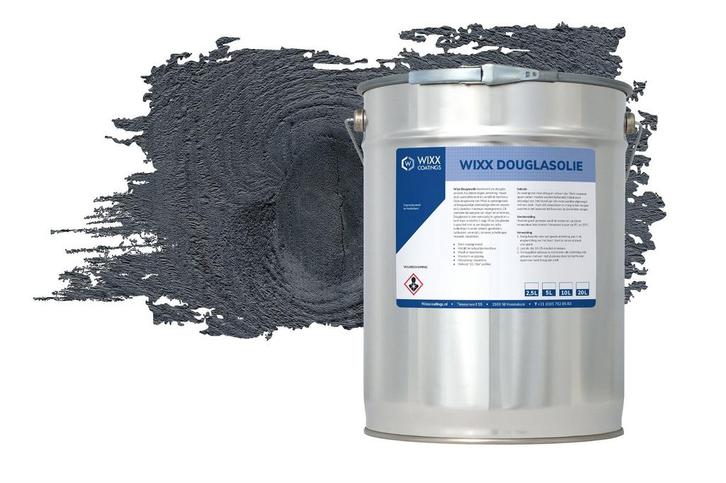 Wixx Douglas Olie UV+ Zwart 10L, Doe-het-zelf en Bouw, Verf, Beits en Lak, Zwart, Nieuw, Verzenden
