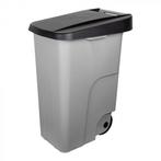 Rolcontainer | Kunststof (Grijs/Zwart) | 85L | Klapdeksel |, Zakelijke goederen, Verzenden, Nieuw in verpakking