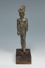 Oude Egypte, late periode Bronzen beeld van Amon - Standaard