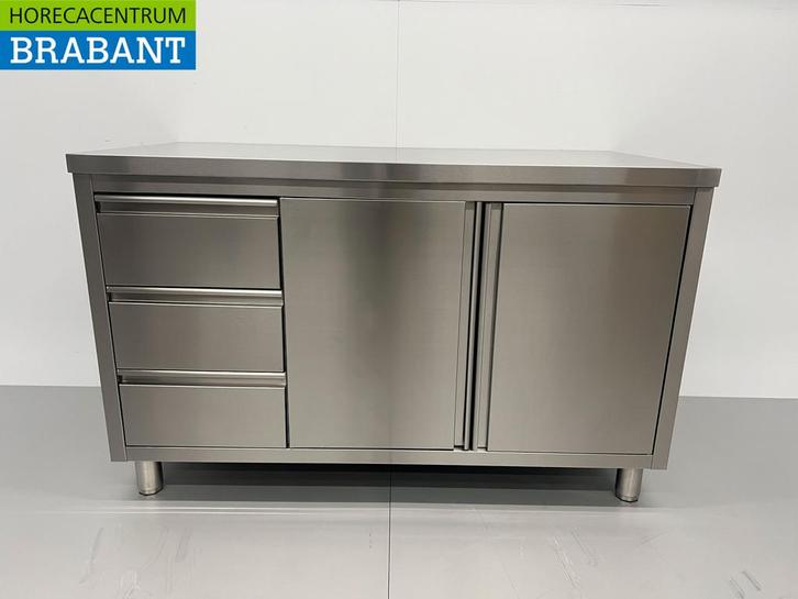 HCB inox Armoire de travail Table de travail 2 portes, Zakelijke goederen, Horeca | Overige, Verzenden