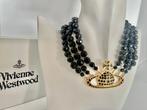 Vivienne Westwood - trois rangées noires - Collier ras du