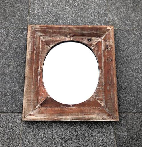 Miroir mural - Bois de pin, Antiek en Kunst, Curiosa en Brocante