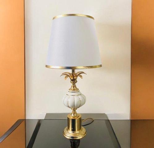 Massive - Lampe de table - Céramique, Laiton, Métal - Ananas, Antiek en Kunst, Curiosa en Brocante
