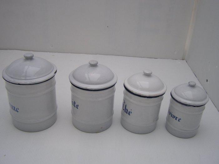 Kruidendoos (4) - geëmailleerd, Antiek en Kunst, Curiosa en Brocante