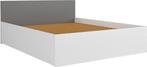 Houten bed 2 persoons 180x200 cm grijs, Huis en Inrichting, Ophalen of Verzenden, Nieuw