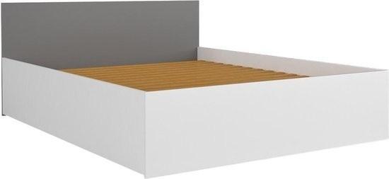 Houten bed 2 persoons 180x200 cm grijs, Huis en Inrichting, Slaapkamer | Bedden, Nieuw, Ophalen of Verzenden