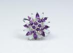 Zonder Minimumprijs - Ring - 925 zilver - Opalen - Amethist, Handtassen en Accessoires, Ringen, Nieuw