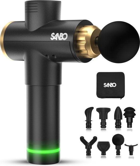 2dekans | Sanbo Massage Gun Elite - 30 Standen en 8, Sport en Fitness, Fitnessmaterialen, Ophalen of Verzenden