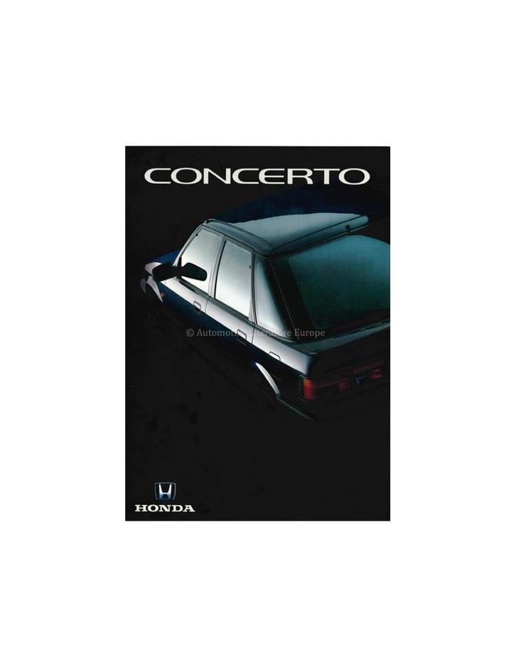 1990 HONDA CONCERTO BROCHURE NEDERLANDS, Boeken, Auto's | Folders en Tijdschriften, Ophalen of Verzenden
