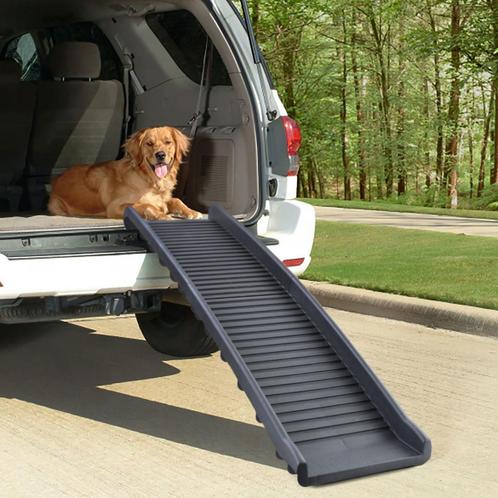 Loopplank hond - opvouwbaar - 155x40cm - 90kg - zwart, Dieren en Toebehoren, Honden-accessoires, Nieuw, Ophalen of Verzenden