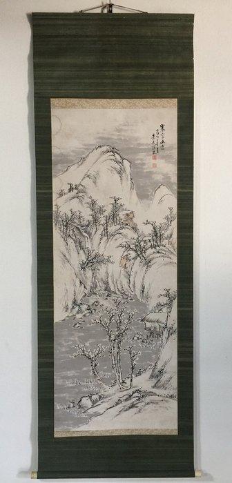 Landscape / Japanese Vintage Hanging Scroll KAKEJIKU / Paper, Antiek en Kunst, Antiek | Overige Antiek