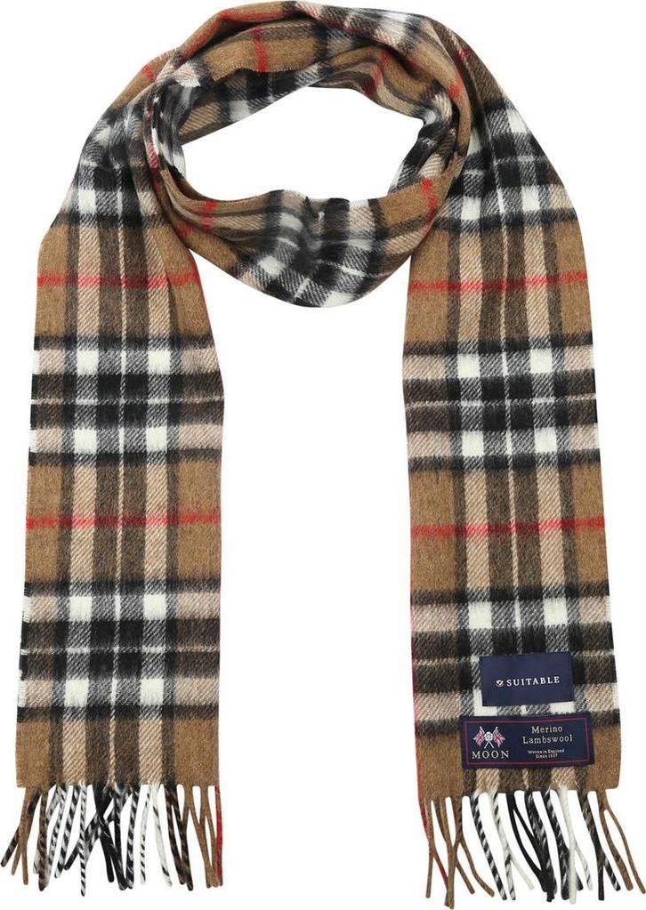 Suitable Sjaal Ruit Merino Wol Beige maat  Heren, Kleding | Heren, Mutsen, Sjaals en Handschoenen, Nieuw, Verzenden