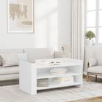 vidaXL Salontafel 100x50x50 cm bewerkt hout wit, Huis en Inrichting, Tafels | Salontafels, Verzenden, Nieuw