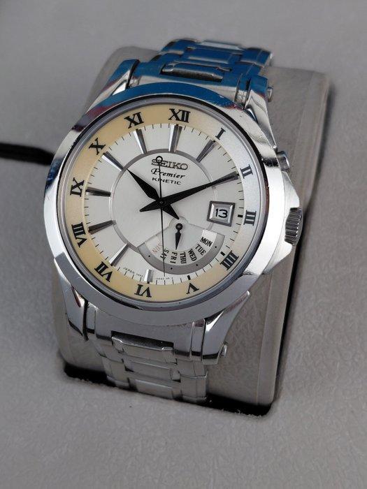 Seiko - Premier - Kinetic - Day/Date - Sans prix de réserve, Handtassen en Accessoires, Horloges | Antiek
