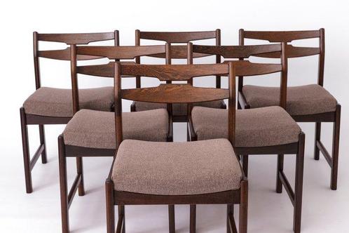 Eetkamerstoel - Gekleurd beukenhout - Set van zes vintage, Antiek en Kunst, Kunst | Designobjecten