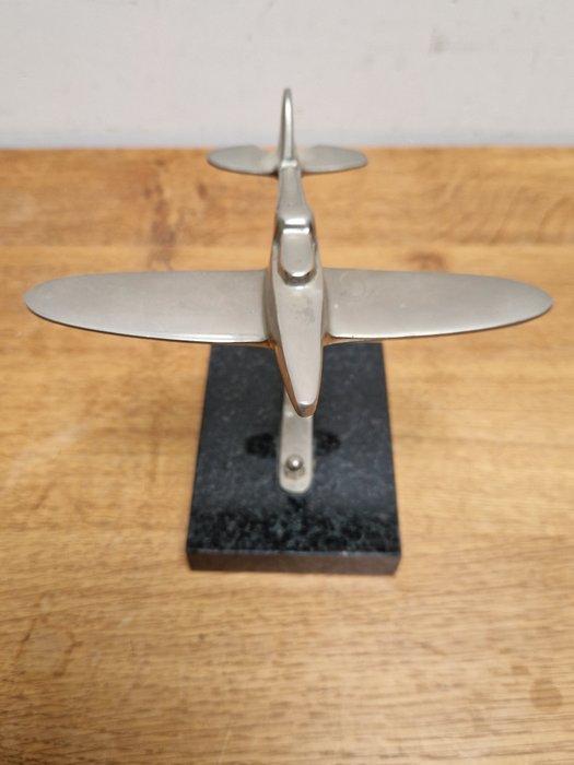 sculptuur, Vliegtuig - 14 cm - Aluminium, Marmer, Kinderen en Baby's, Speelgoed | Overig